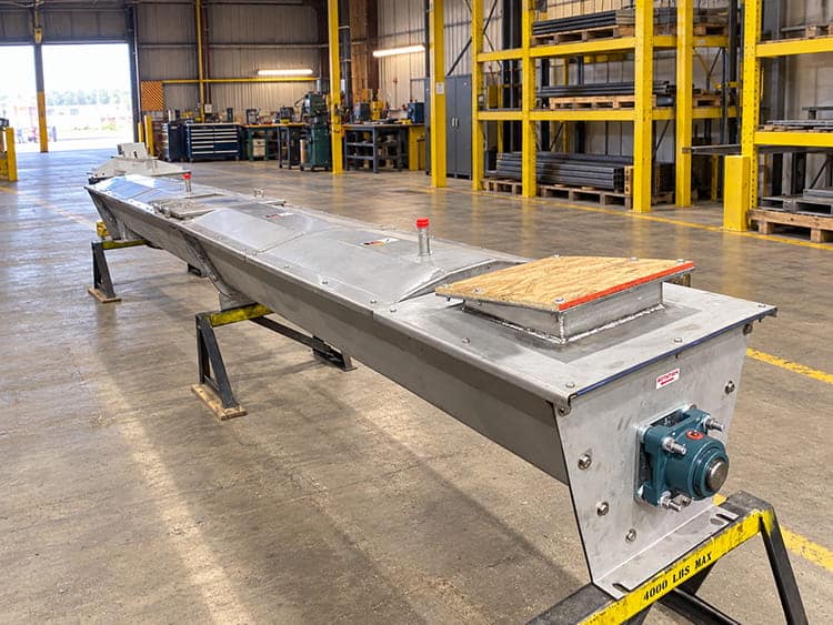 Industrial Screw Conveyor On Stand - BW Sinclair